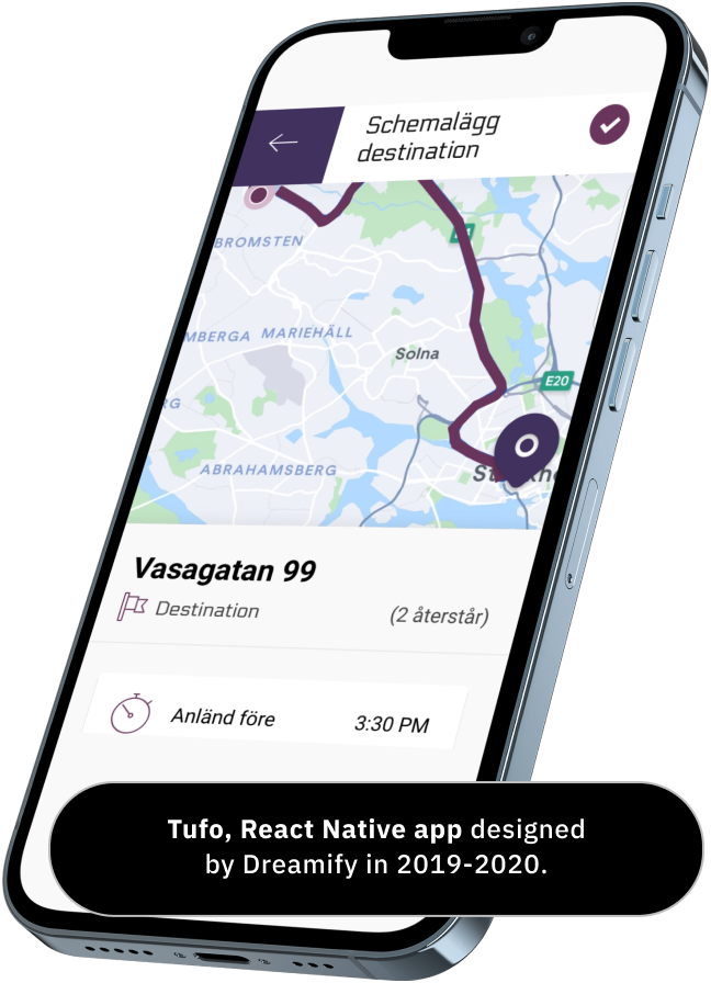 App UX design Stockholm
