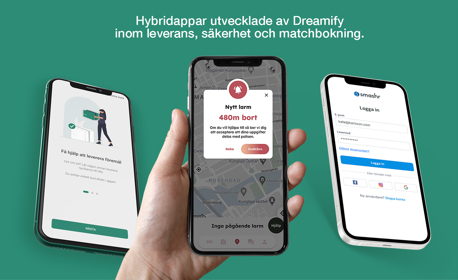 Hybridapp Flutter apputvecklare i Stockholm Dreamify