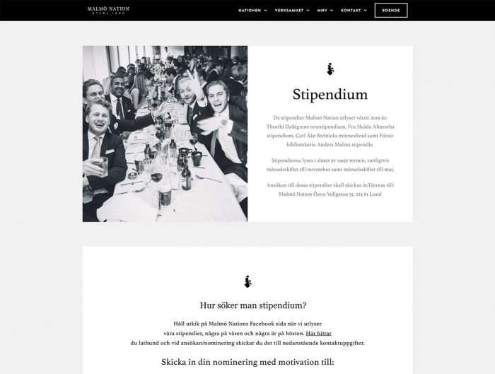 Malmö nation website